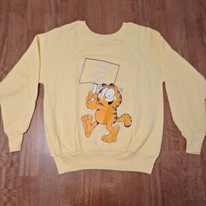 RARE Vintage 1990s Garfield 'SO THIS IS IDAHO' Sweatshirt M Pullover USA
